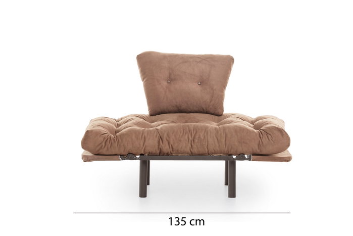 Atelier Del Sofa Nitta Single - Marrón claro Atelier Del Sofa Nitta Single - Marrón claro
